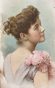 1890S DUKE EHRLICH LANG GESCHNITTEN STARS OF THE STAGE TABAKKARTE Schauspielerin - Bild 1 von 4