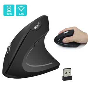 2.4G Wireless Vertikale Maus-3 Stufen DPI Ergonomische Vertikale Aufrechte Maus - Bild 1 von 9