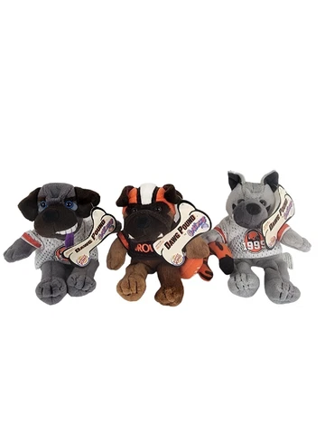 3 Vintage Burger King Cool Beans Dawg Pound 1999 Plush Dog Cleveland Browns lot Cover