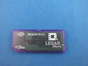 Original Lexar Media Speicherkarte Memory Stick 128 MB 128MB Neu alte Bauweise - Picture 1 of 2