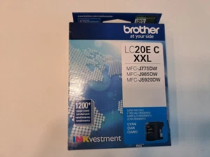NEU Brother LC20E C XXL CYAN Tintenpatrone INKvestment OEM VERSIEGELT Original - Bild 1 von 5