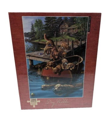 1000 Piece Puzzle "Dog Paddle" by James A. Meger Jigsaw Willow Creek NEW Sealed - Image 1 of 2