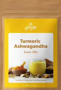 Golden Milk | Go-Yogik, Turmeric Ashwagandha Latte Mix -100G (50 Servings) | ... - Picture 1 of 12