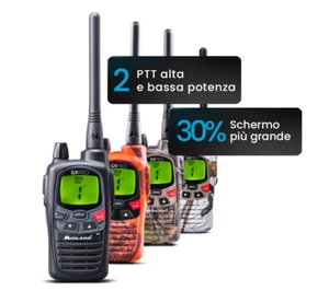 MIDLAND G9 PRO Radio Émetteur-Récepteur DUAL BAND PMR446/ LPD Version 2022-2023 - Afbeelding 1 van 20