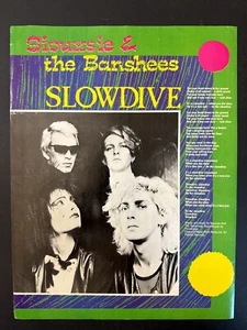 SIOUXSIE & THE BANSHEES - SLOWDIVE - 1983 SMASH HITS LYRICS PAGE 8.5x11" [SH14] - Bild 1 von 1