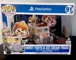 Funko Pop! Rides: Twisted Metal Sweet Tooth & Ice Cream Truck GameStop Exclusive - Bild 1 von 6