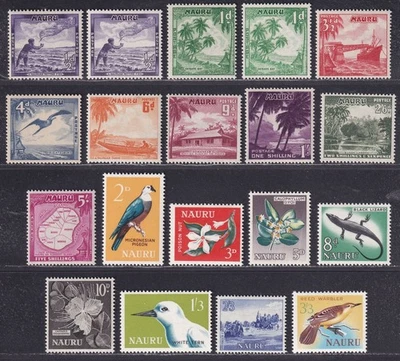 Juegos Nauru 1954-65 Reina Isabel II Como Nuevo Gato £27 Foto 1 de 2