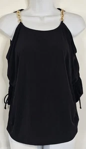 Michael Kors Bluse schwarz 3/4 Arm zu Neu mit Etikett Größe PS - Bild 1 von 18
