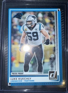 2025 Panini Donruss Press Proof Silver Luke Kuechly #108 014/199 - Picture 1 of 2