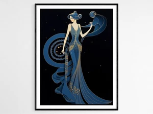 Gatsby Art Deco Poster – Roaring Twenties Vintage Wall Art Print - Picture 1 of 4
