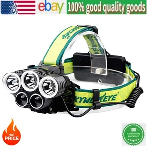 Ultraheller LED Zoom USB Aufladen Camping Wasserdicht Nacht Angeln Scheinwerfer - Bild 1 von 15
