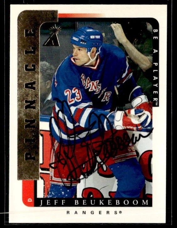 L55,862 -  1996-97 Be A Player Auto #158 Jeff Beukeboom - Image 1 of 2