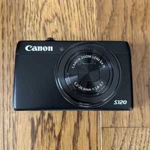 Canon PowerShot S120 12.1MP Compact Digital Camera 5x Zoom WiFi Tested Full Set - Picture 1 of 7