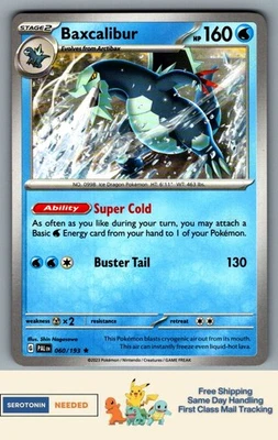 [NON HOLO] Baxcalibur #60/193 - Paldea Evolved Deck Exclusive - Pokemon TCG - Image 1 of 2