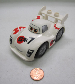 Lego Duplo Pixar Cars Shu Todoroki White Sports Car Vehicle Movie 5839 #3