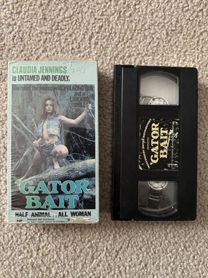 Gator Bait 1982 VHS Independent United Distributors Claudia Jennings Movie 1973 - Image 1 of 2