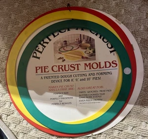 Perfect-A-Crust Kuchen Kruste Form Set 8" 9" 10" Vintage 1987 3 Ring Sets - Bild 1 von 5