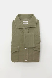 NWT $1150 Brunello Cucinelli Men's "Easy Fit" Corduroy Snap-Down Shirt A252 - Picture 1 of 6