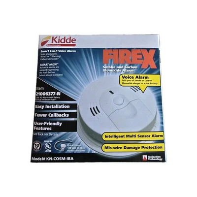 Kidde 21006377 Hardwired Combination Carbon Monoxide & Smoke Alarm  KN-COSM-IBA - Image 1 of 4