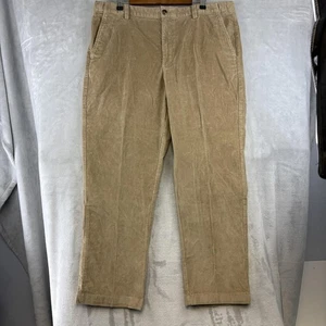 L.L. Pantalone Bean uomo 40x30 marrone comodo vita velluto a coste gamba dritta casual - Foto 1 di 12