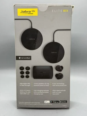 Jabra Elite 85t True Wireless Bluetooth Earbuds Wireless Charging Pad - READ - Image 1 of 4