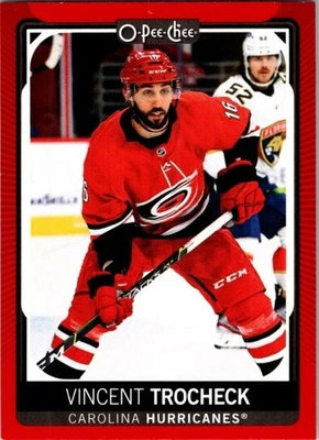 2021-22 O-PEE-CHEE Update Base Red 143 Vincent Trocheck Carolina Hurricanes - Image 1 of 2