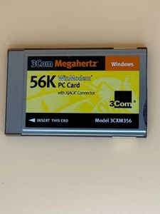 3Com Megahertz PCMCIA 56k Global Modem PC Karte mit XJACK 3CXM356 - Bild 1 von 3