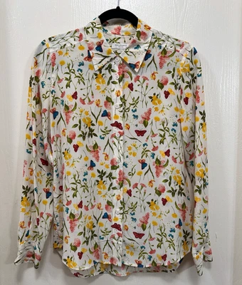 Equipamiento Mujer Blusa Seda Floral Mariposa Manga Larga Multicolor XS Foto 1 de 4
