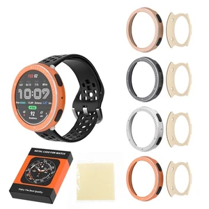 Metal Case For Amazfit Active2 Sapphire Edition Smartwatch Bezel Case Hard Case - Photo 1 sur 23