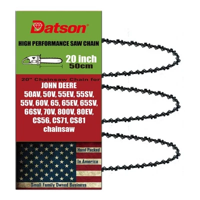 3 ШТ. 20-дюймовая цепь цепной пилы для JOHN DEERE 65SV, 66SV, 70V, 800V, 80EV, CS56,CS71,CS81 - Изображение 1 из 4
