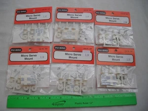 SALE! 6 Stück Du-Bro 924 Micro Servo Mount, RC R/C Flugzeug Flugzeug Boot Auto - Bild 1 von 11