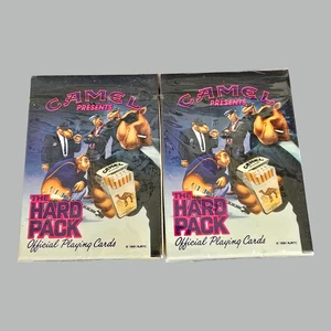 2 Barajas De Colección Joe Cool Camal Tarjetas de Juego The Hard Pack 1991 Publicidad de Cigarrillo - Imagen 1 de 6