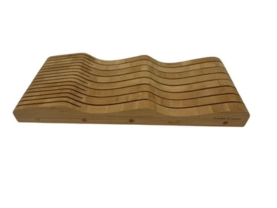 Classic Cuisine Bamboo In-Drawer Knife Block Wooden Knives Storage Organizer - Image 1 of 4