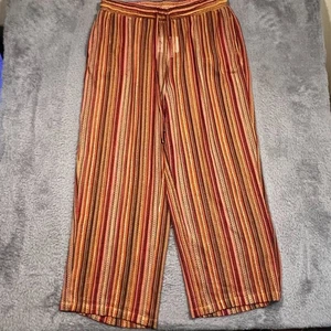 Nina Parker Women's Plus Size 2X Crochet Drawstring Hem Wide Leg Pants NWT - Picture 1 of 15