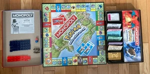 2014 Hasbro Pokemon Monopoly Kanto Edition Complete Game Preowned - Picture 1 of 20