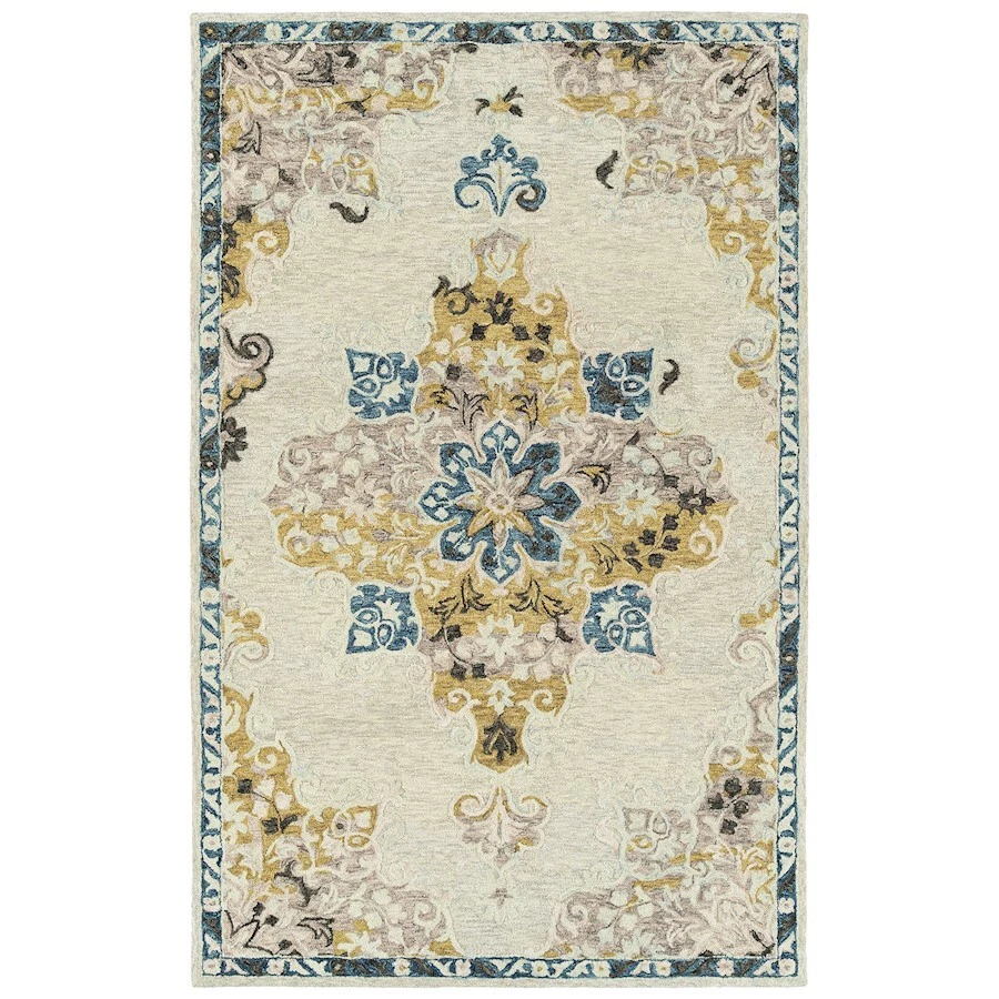 Kaleen Rugs ELI99 Elijah Area Rug, Linen, 4'x6' - ELI99-42-46 - Image 1 of 1