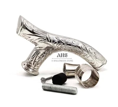 Victorian Solid Brass Derby Head Only Handle Wooden Walking Stick Cane Handmade - Image 1 of 4