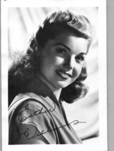 Esther Williams Fan Foto, gedruckte Signatur, 5" x 3,5" schwarz-weiß-- - Bild 1 von 3