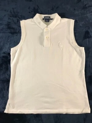 Ralph Lauren Golf Women's White Mesh Embroidered Logo Golf Top Classic Fit, Sz M - Image 1 of 4