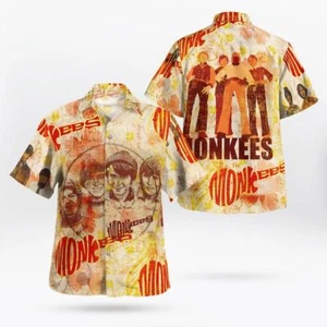 The Monkees Hawaiihemden Strand kurz Musikliebhaber für Herren_3ta_2 - Bild 1 von 2