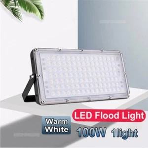 100W LED Flood Light Outdoor Module Spotlight Garden Yard Lamp Warm White - Picture 1 of 9