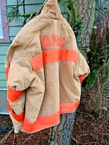 Body Guard Feuerwehrmann braune Weichenjacke Mantel YAKIMA WASHINGTON MAN CAVE GR. S - Bild 1 von 10
