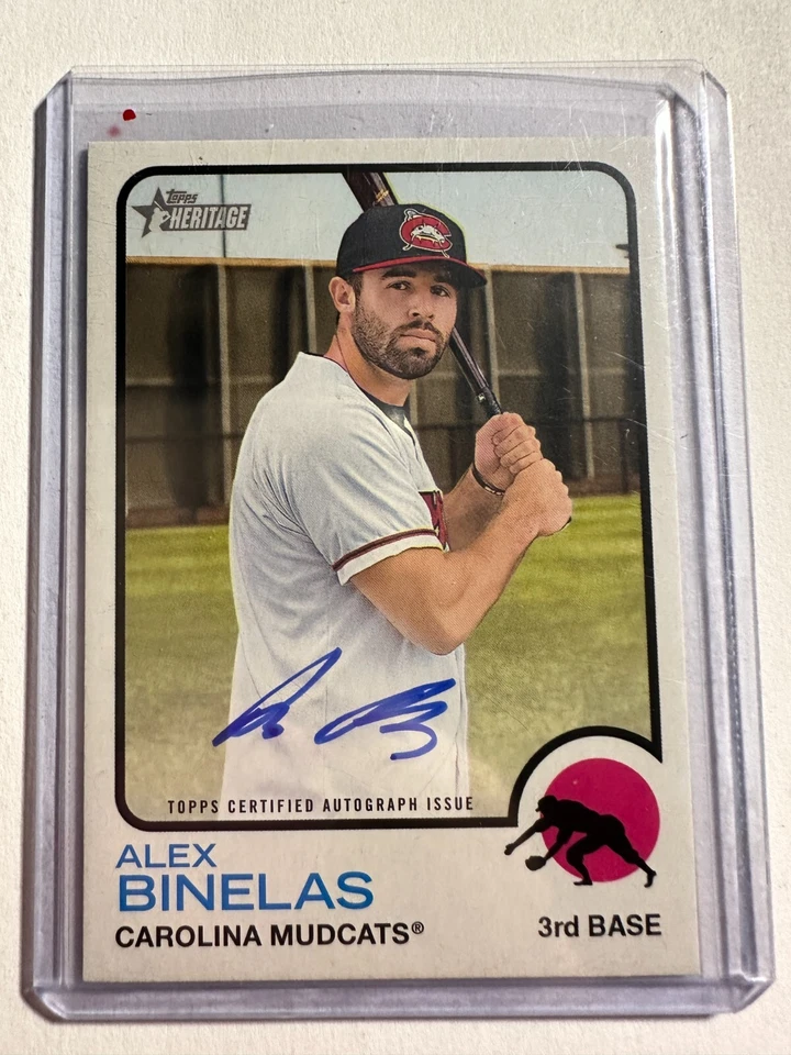 K103,348 - 2022 Topps Heritage Minors Real One Autographs #ROAAB Alex Binelas - Image 1 of 1