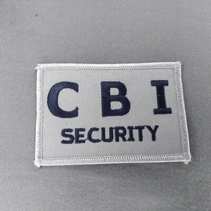 CBI Security Blue Grey 3x2" Iron On Patch - Picture 1 of 2