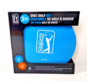 New! PGA TOUR 3-Disc Golf Starter Set - Driver, Mid-Range & Putter - Picture 1 of 2