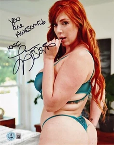Hot Sexy Lauren Phillip Signed 8x10 Photo Adult Star Authentic Autograph Beckett - Picture 1 of 2