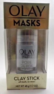 Olay Pore Detox Black Charcoal Clay Face Mask Stick Facial Cleanser - 1.7oz NEW  - Image 1 of 2