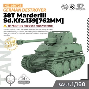 Destructor Ferrocarril Militar Alemán 38T MarderIII Sd.Kfz.139[762MM] ESCALA 1/160 N - Imagen 1 de 9
