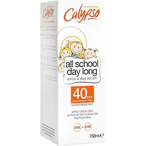 Calypso Sun Lotion Kids Once A Day Sunscreen Water Resistant SPF40 8hr 150ml - Picture 1 of 2