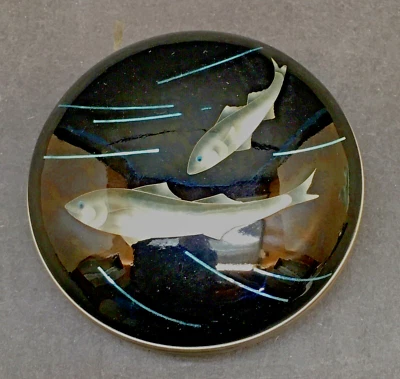 Japanese Taisho Silver Wire & Wireless & Ginbari Cloisonne Box, Signed - Image 1 of 4